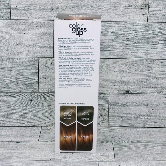 Clairol Color Gloss Up Temporary Toning Hair Color Warm CarameL Brownie - Picture 3 of 4